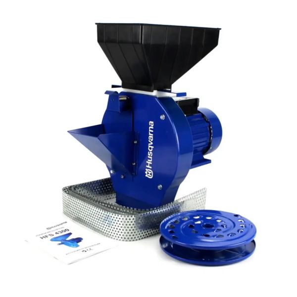 Зернодробілка + Млин Husqvarna EFS 4300 (4.3 кВт, 320 кг/год). Подрібнювач Хускварна для зерна та коренеплодів