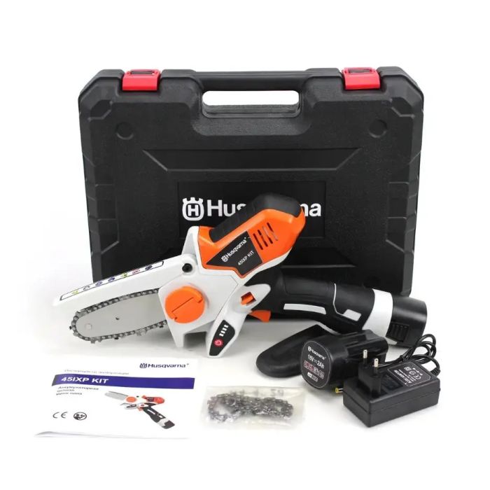 Акумуляторна міні-пила Husqvarna 10 см (18V, 2Аh) АКБ веткоріз Хускварна