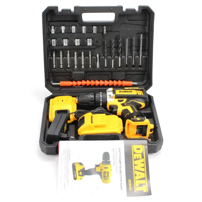Ударний шуруповерт DeWALT DCD791 (24V, 6AH). Акумуляторний шуруповерт Деволт