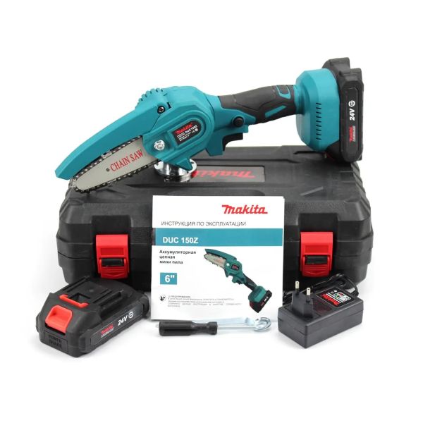 Акумуляторна міні-пила Makita DUC150Z Шина 10 см 24V, 5AH АКБ гілкоріз Макіта