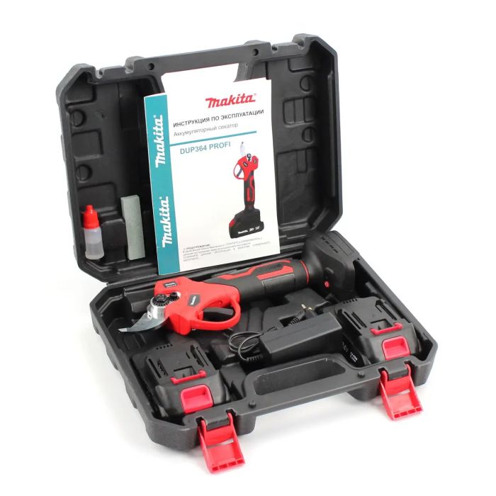 Професійний акумуляторний секатор Makita DUP364 Profi 24V з пластиковим кейсом, Макіта