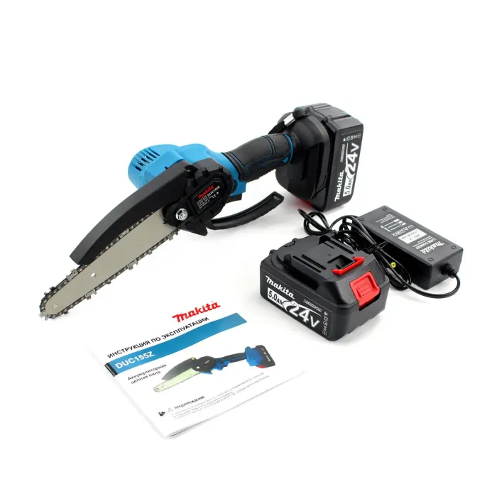 Професійна акумуляторна міні-пила Makita DUC155Z Шина 15 см 24V, 5AH АКБ гілкоріз Макіта
