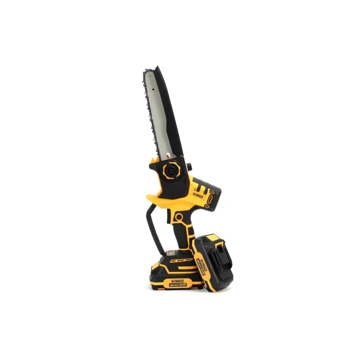 Акумуляторна безщіткова міні-пила DeWalt DCM190HN (24В, 5Аh, шина 20 см) з індикатором заряду