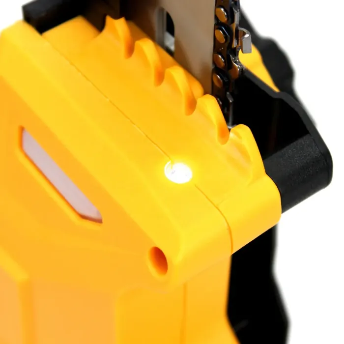 Акумуляторна безщіткова міні-пила DeWalt DCM190HN (24В, 5Аh, шина 20 см) з індикатором заряду