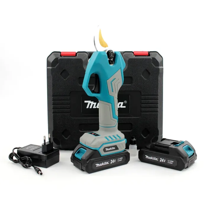 Акумуляторний секатор Makita DUP375 Digital (24V, 5Ah) — АКБ секатор Макіта з екраном