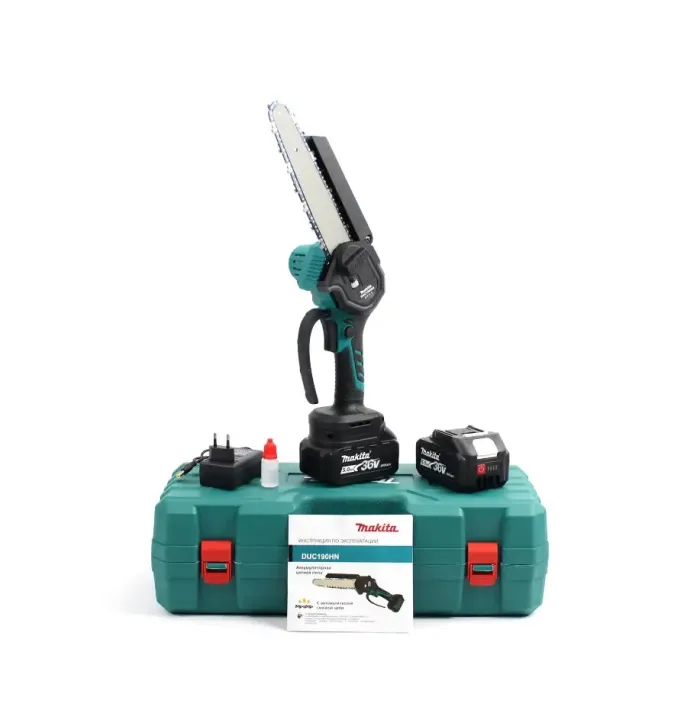 Безщіткова акумуляторна міні-пила Makita DUC190HN (36V, 5Ah) з шиною 20 см