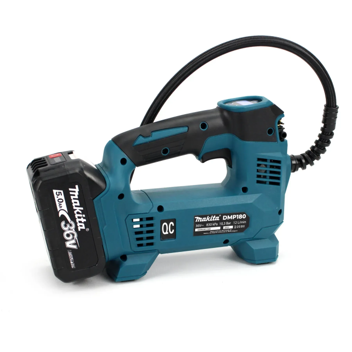 Компресор Makita DMP180 36V – акумуляторний, 12 л/хв, LED-індикатор тиску