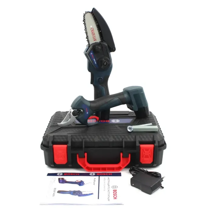 Акумуляторний набір 2в1 Bosch (міні-пила BGW140N + секатор ProPruner) АКБ набір 2в1 Бош