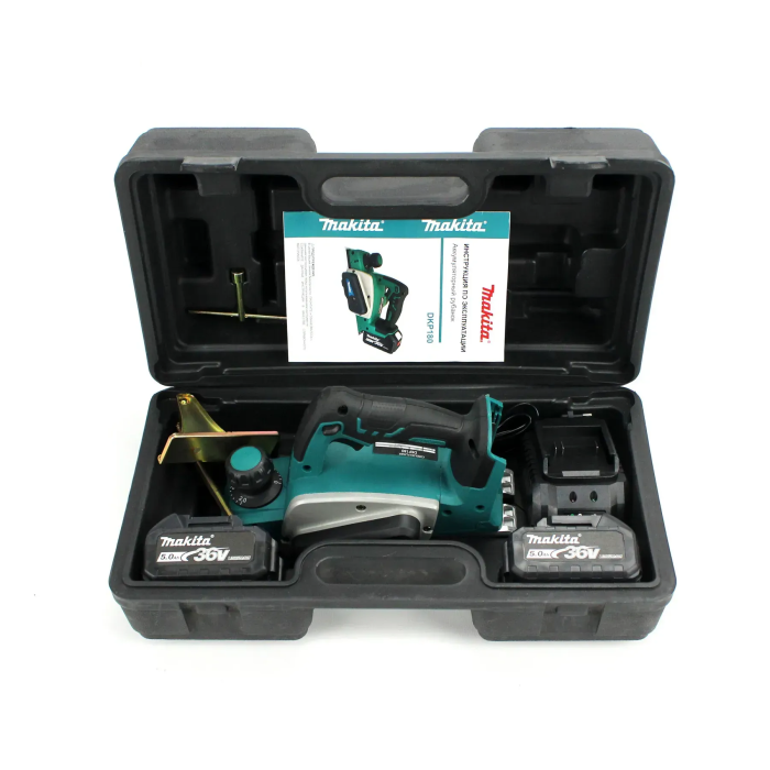 Акумуляторний рубанок Makita DKP180 36V 5AH – рубанок по дереву Макіта
